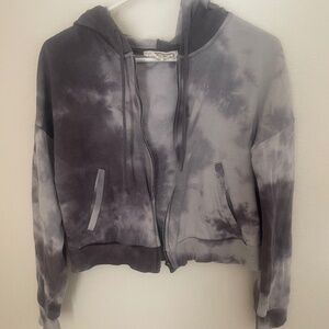 Hippie Rose Tie Dye Zip Up